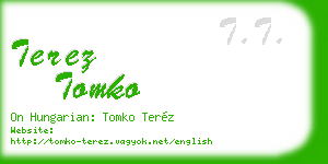 terez tomko business card